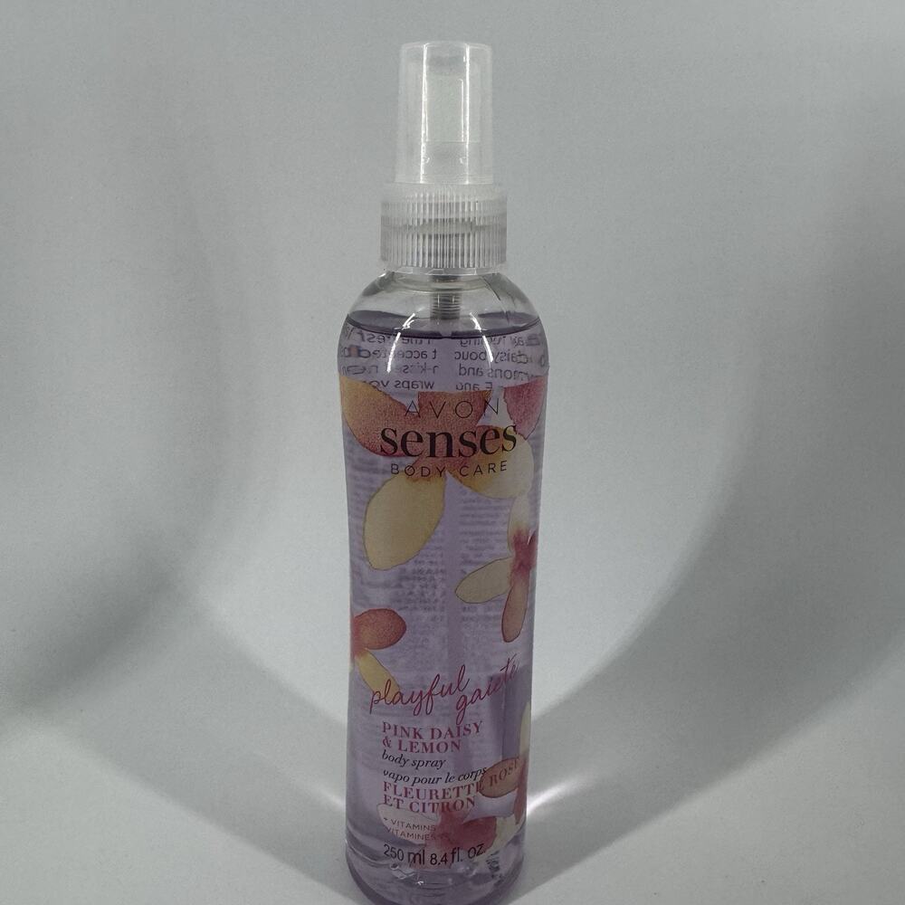 Avon Senses Pink Daisy & Lemon Body Spray 8.4 oz NEW Body Care